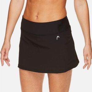 NWT Head womens ability skort black size XL slim